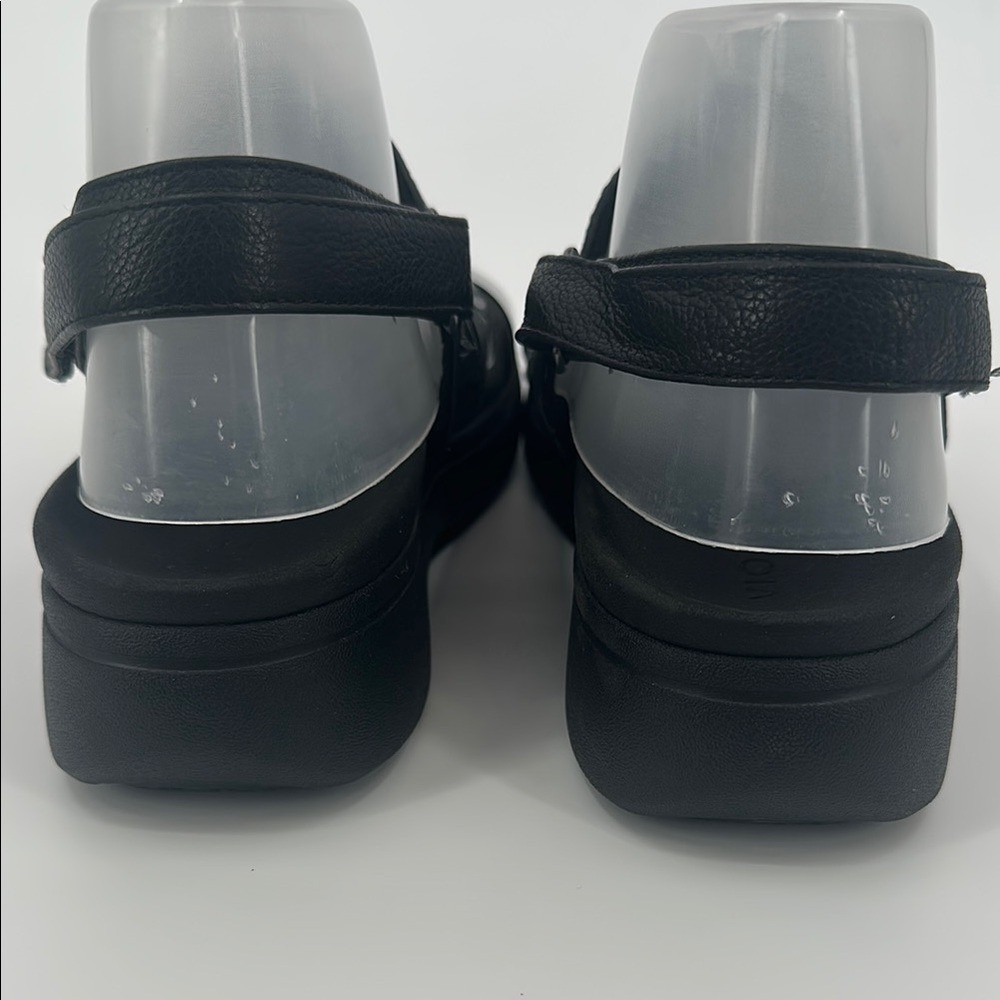 Vionic Black Platform Sandals Adjustable Ankle St… - image 6